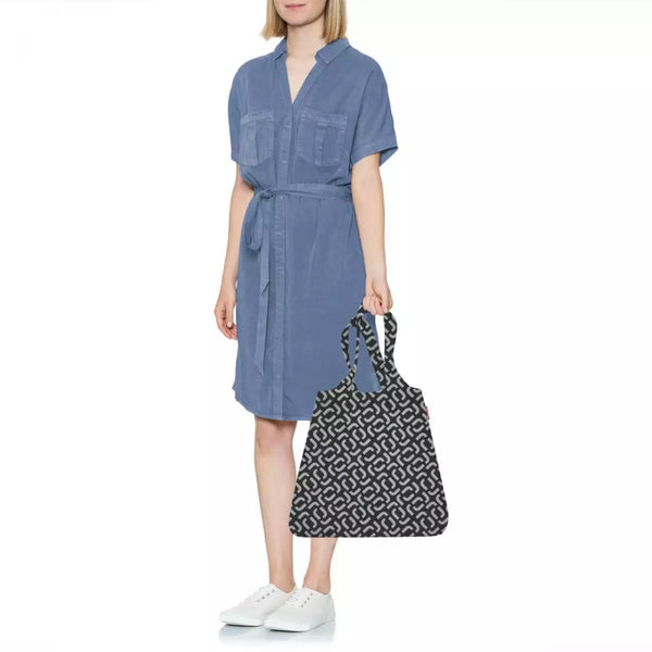 Mini Maxi Shopper Signature Black